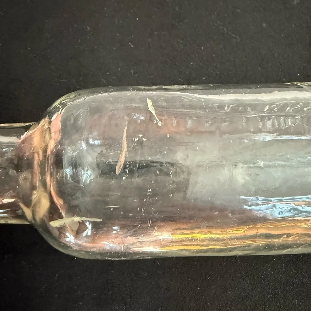 Minnard’s Linniment Embossed Glass Bottle 5 inches ANTIQUE